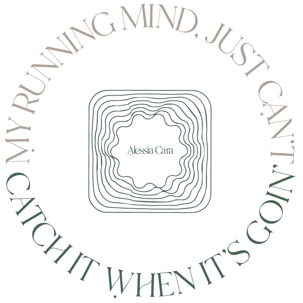 My Running Mind Green T-Shirt Front Graphic