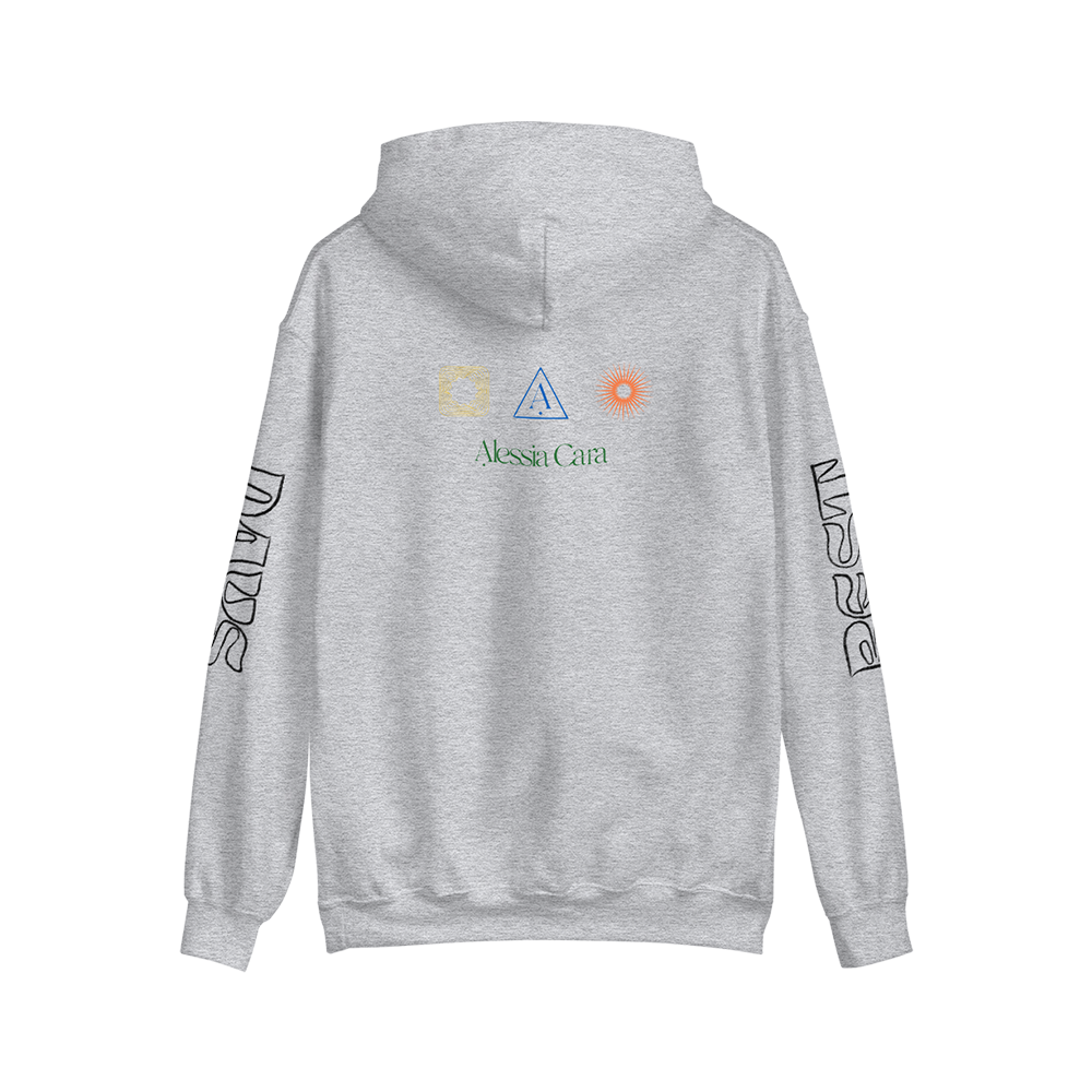 Grey Best Days Hoodie Back