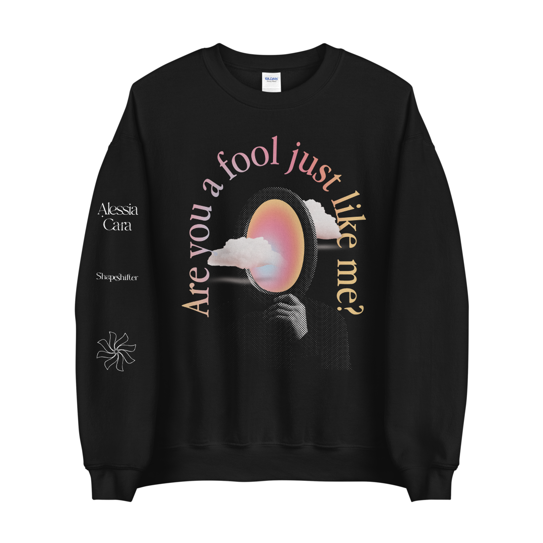 'Are You A Fool' Black Crewneck